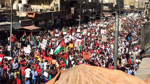 Los jordanos rechazan financiar a los terroristas sionistas